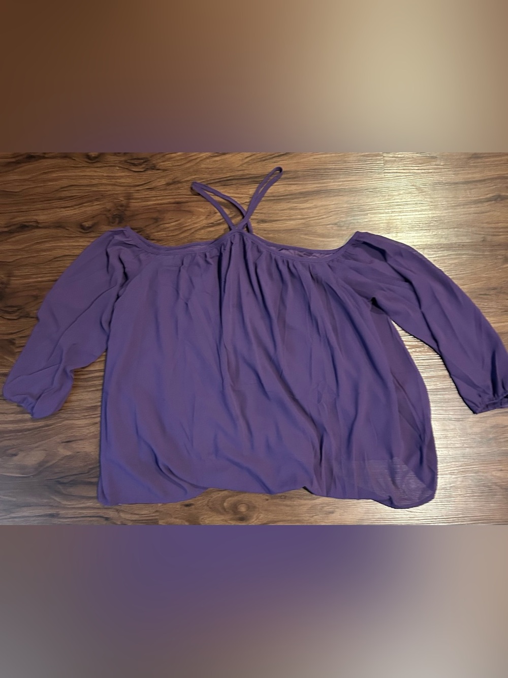 Purple Off-Shoulder Women’s Top